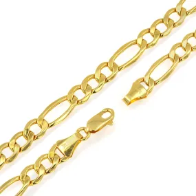 10K Yellow Gold 7mm Figaro Bracelet - 226532 10K Yellow Gold 7mm Figaro Bracelet - 226532
