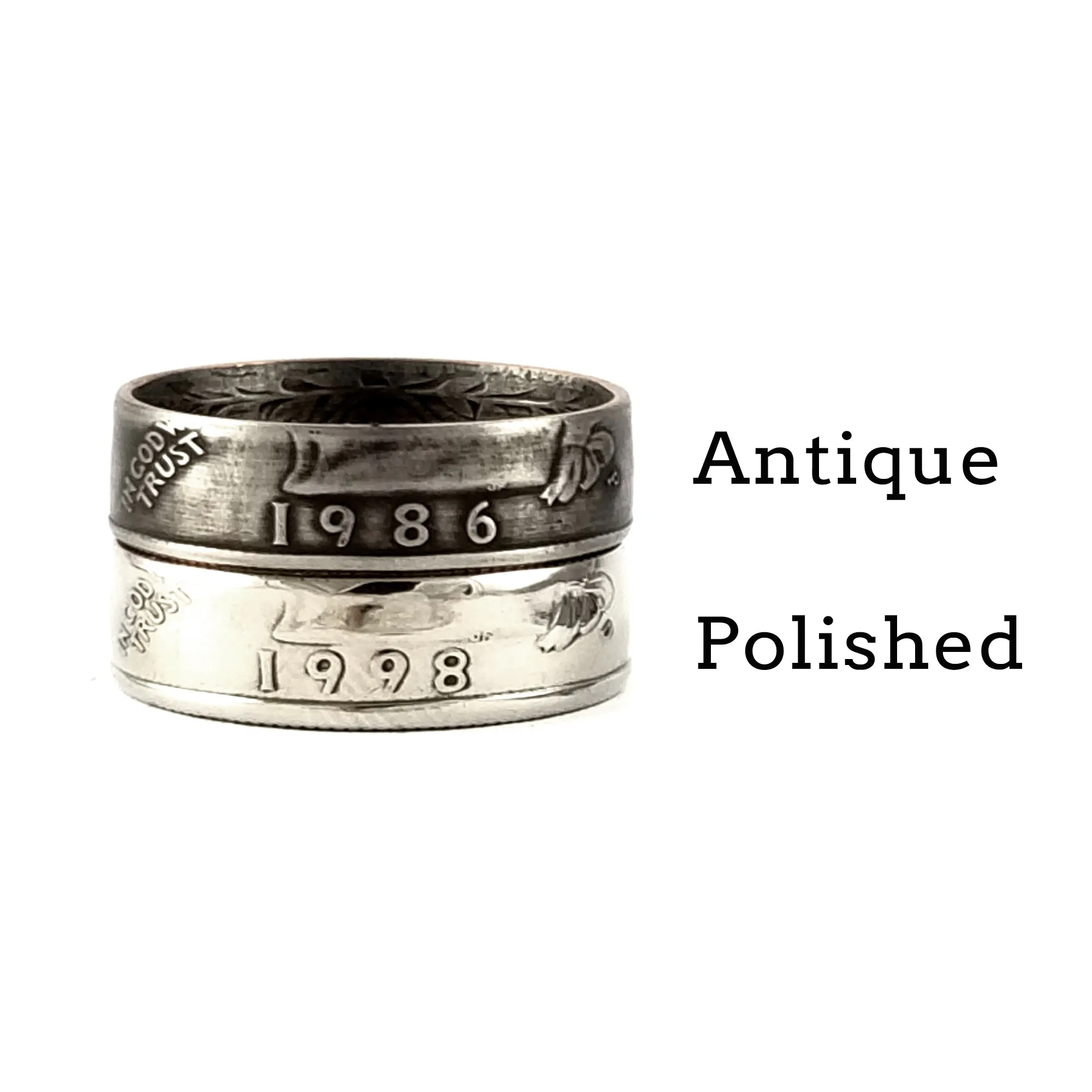 1986 Washington Quarter Coin Ring
