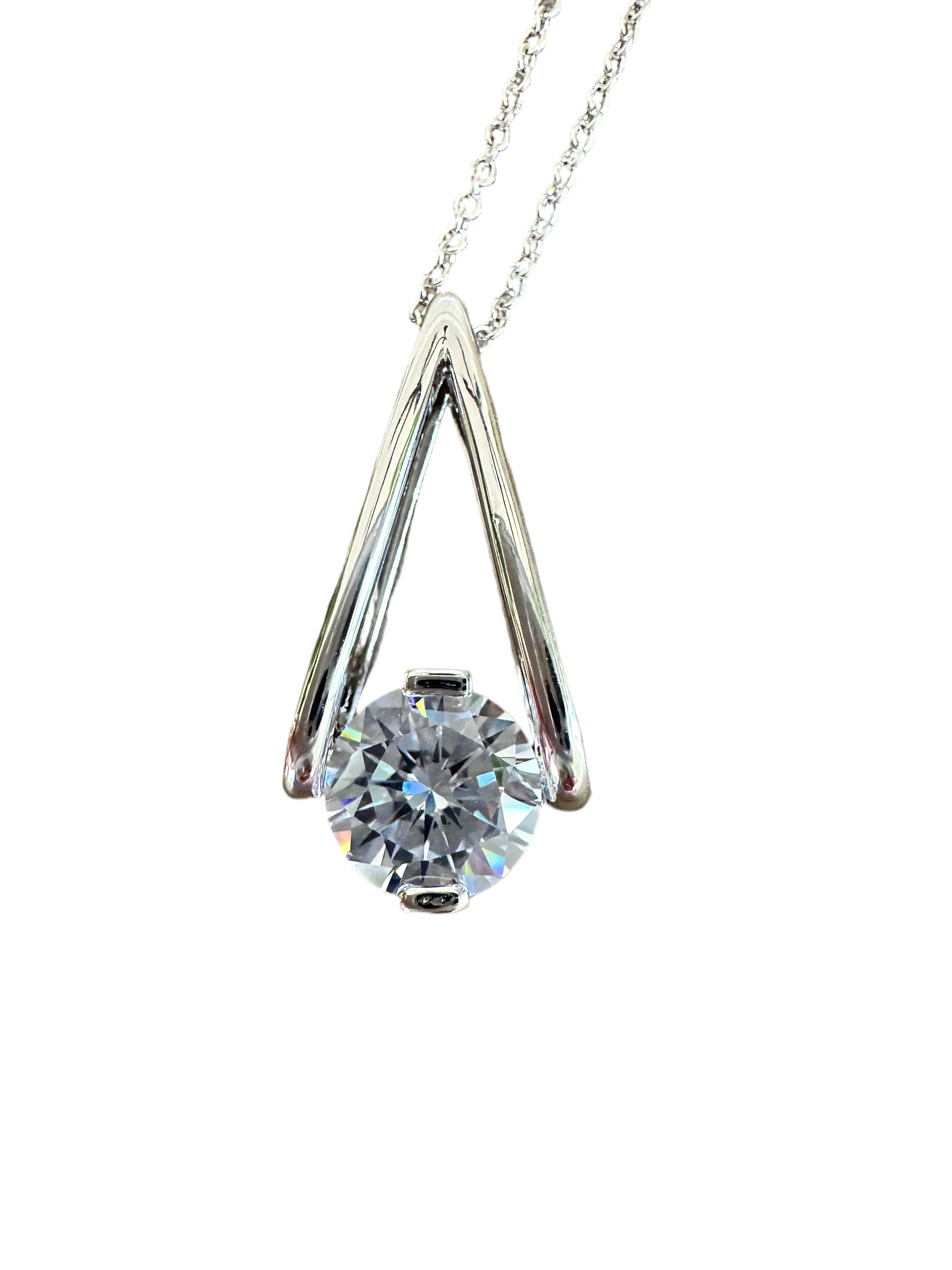 Basket CZ Necklace