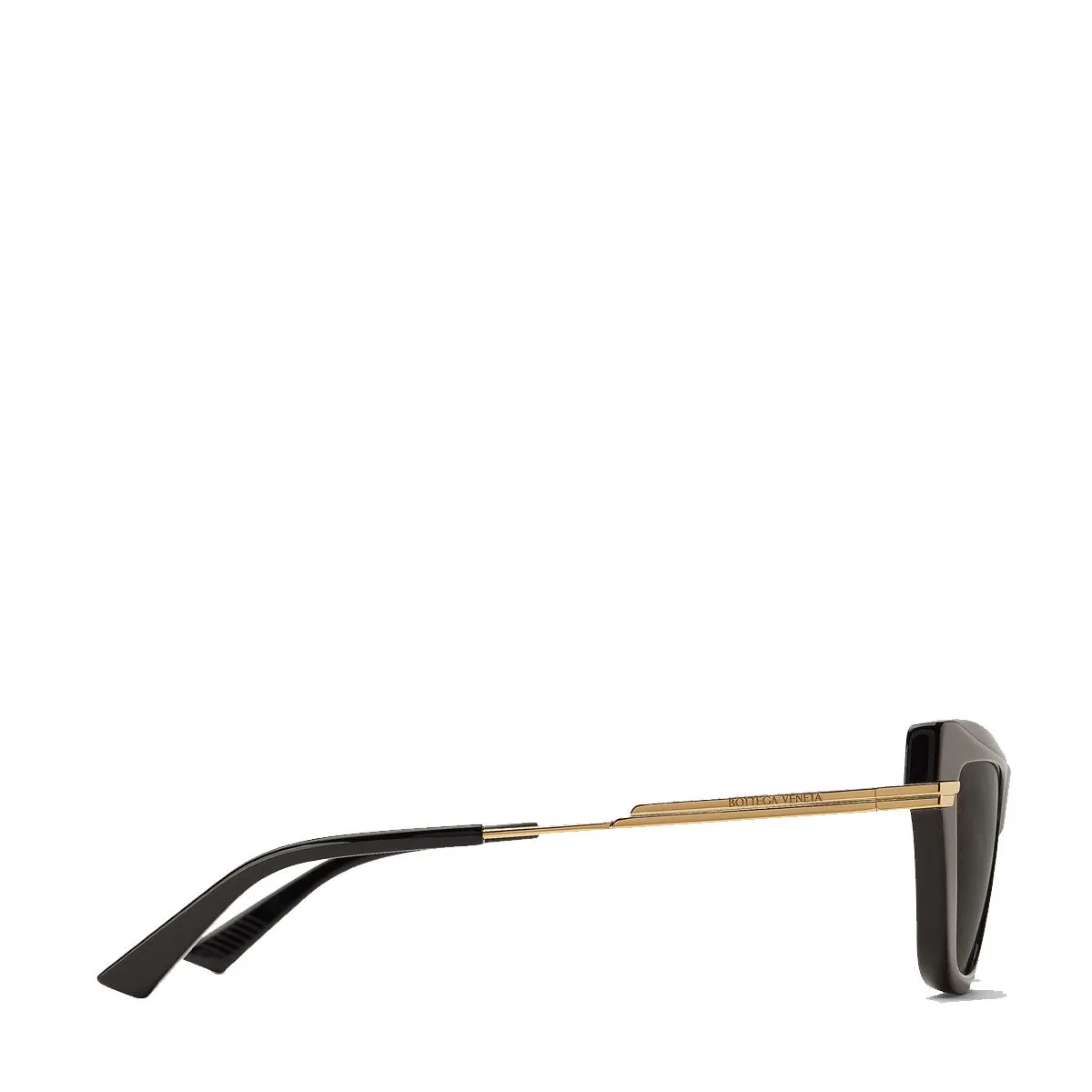 BV 1241S Classic Acetate Cat Eye Sunglasses, Black (G)