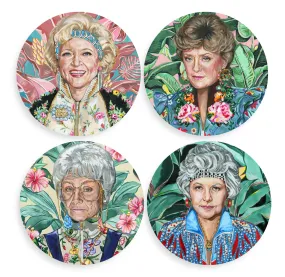 Golden Gals Set of 4 Coasters Golden Gals Set of 4 Coasters