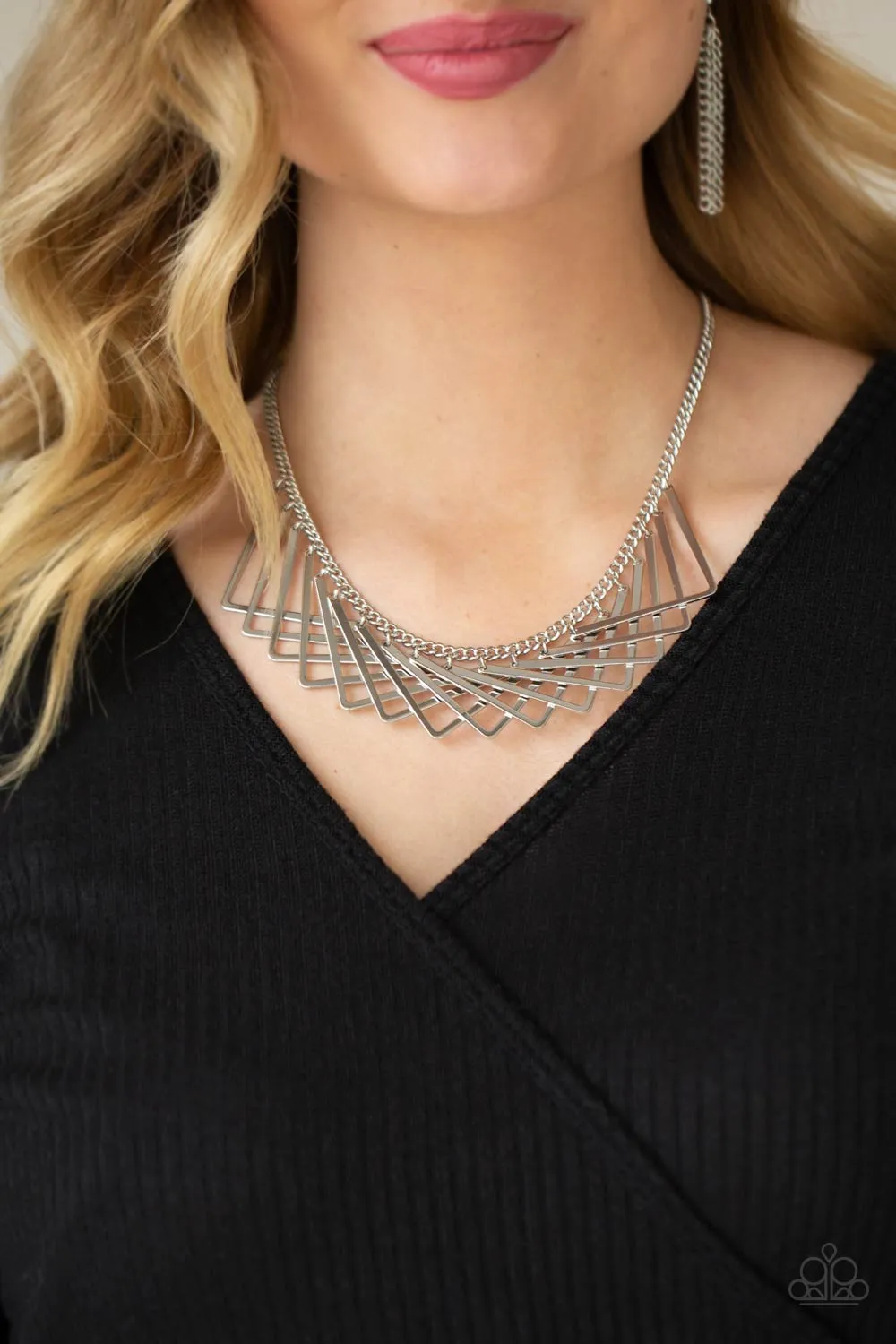 Metro Mirage - Silver Paparazzi Necklace