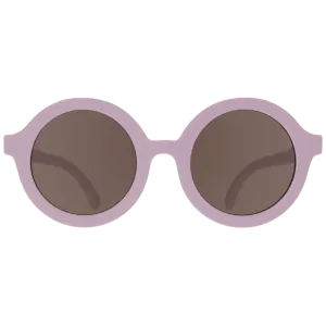 Round "Playful Plum" Sunglasses with Amber lens